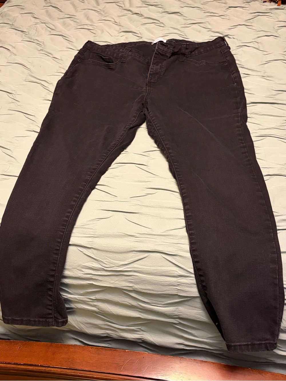 crown & ivy Dark Brown Cropped Jeans - Women's Ankle Style